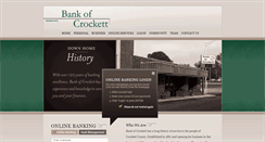 Desktop Screenshot of bankofcrockett.com