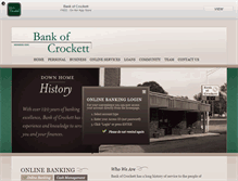 Tablet Screenshot of bankofcrockett.com